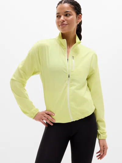 Athleta Sprint Finish Jacket In Green