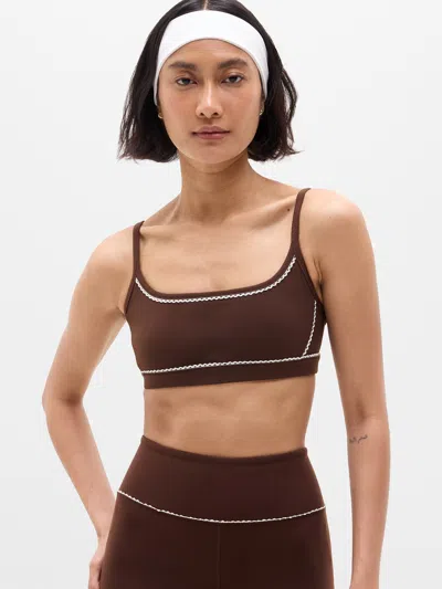 Athleta Square Neck Picot Sports Bra A-c