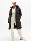 Athleta Stratus Puffer Parka In Brown