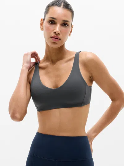 Athleta Studio Still Bra A-c In Ash
