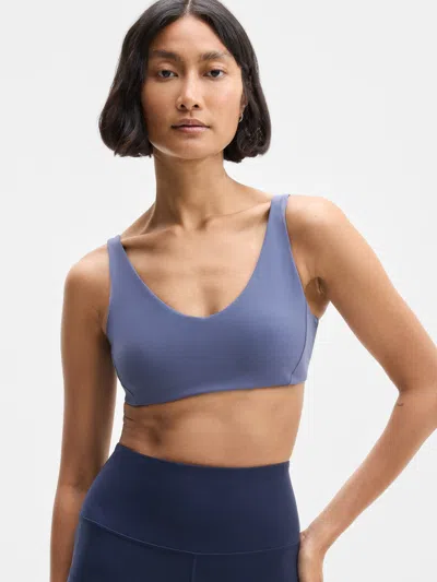 Athleta Studio Still Bra A-c In Blue