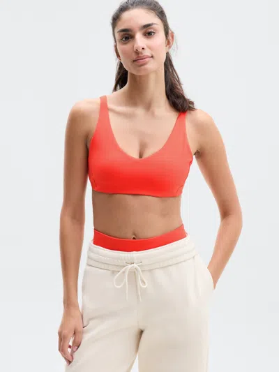 Athleta Studio Still Bra A-c In Orange