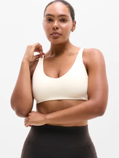 Athleta Studio Still Bra A-c In Pearl