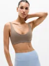 Athleta Studio Still Bra A-c In Umber