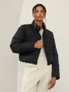 Athleta Summit Cropped Puffer In Black