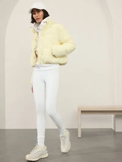 Athleta Summit Cropped Puffer In Glow