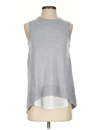 Pre-owned Athleta Sweater Vest In Silver