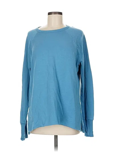 Pre-owned Athleta Sweatshirt In Blue