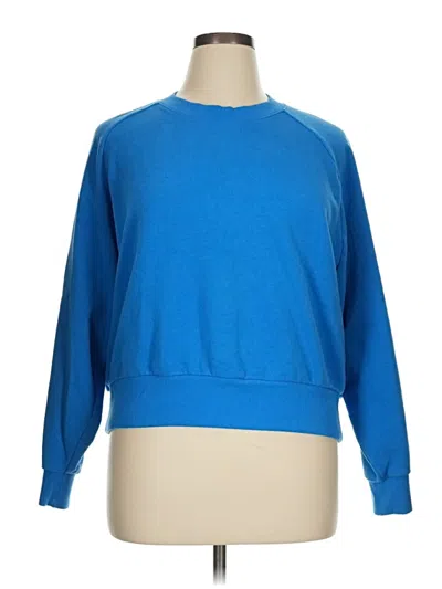 Pre-owned Athleta Sweatshirt In Blue