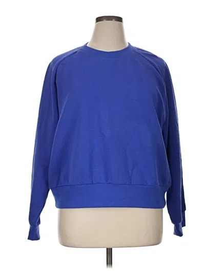 Pre-owned Athleta Sweatshirt In Blue