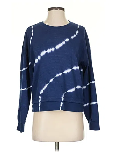 Pre-owned Athleta Sweatshirt In Blue
