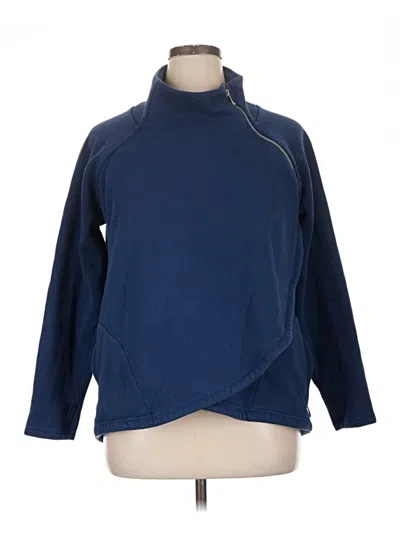 Pre-owned Athleta Sweatshirt In Blue