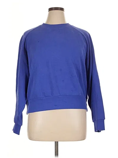Pre-owned Athleta Sweatshirt In Blue