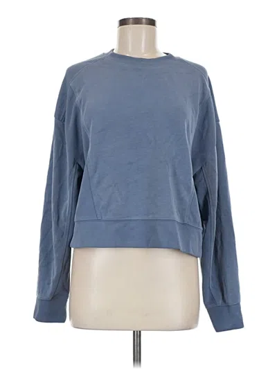 Pre-owned Athleta Sweatshirt In Blue