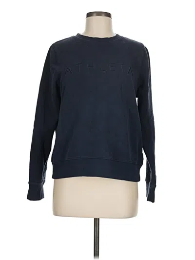 Pre-owned Athleta Sweatshirt In Blue
