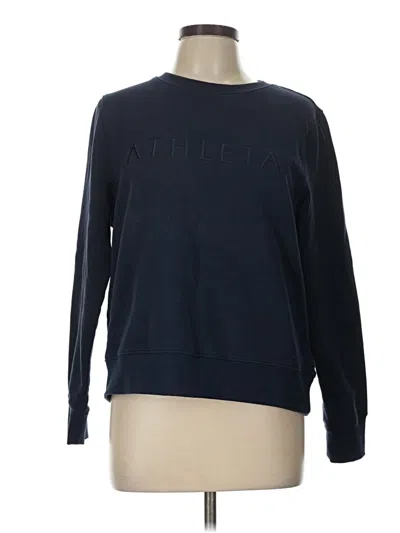 Pre-owned Athleta Sweatshirt In Blue