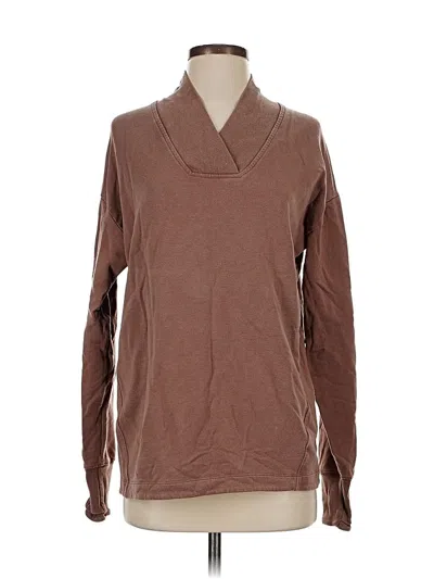 Pre-owned Athleta Sweatshirt In Brown