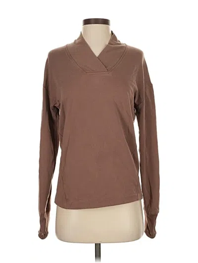 Pre-owned Athleta Sweatshirt In Brown