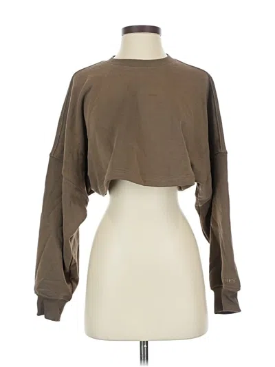 Pre-owned Athleta Sweatshirt In Brown