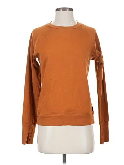 Pre-owned Athleta Sweatshirt In Brown