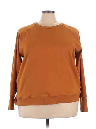 Pre-owned Athleta Sweatshirt In Brown