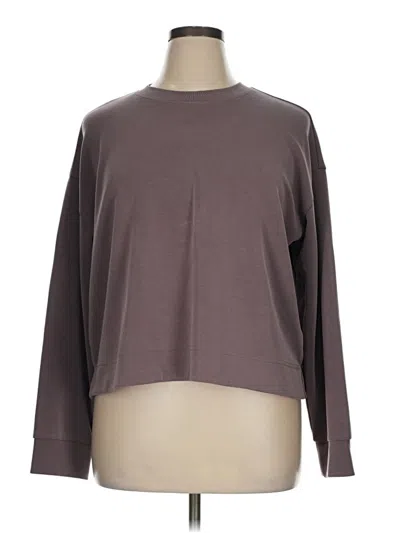 Pre-owned Athleta Sweatshirt In Brown