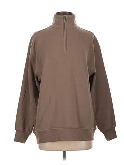 Pre-owned Athleta Sweatshirt In Brown