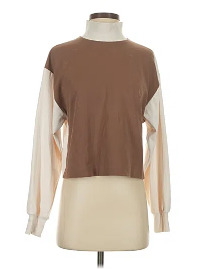 Pre-owned Athleta Sweatshirt In Brown