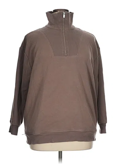 Pre-owned Athleta Sweatshirt In Brown