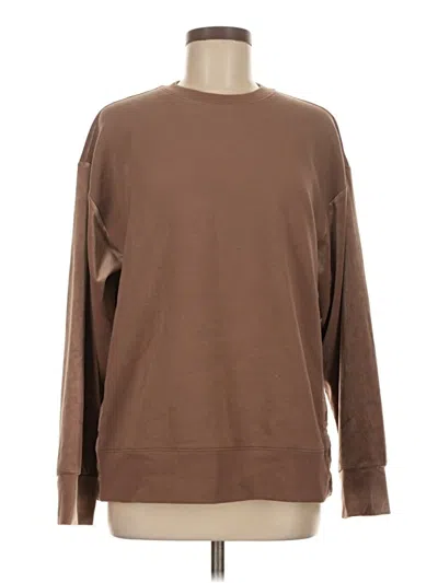 Pre-owned Athleta Sweatshirt In Brown