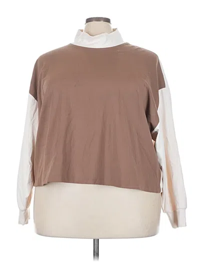 Pre-owned Athleta Sweatshirt In Brown