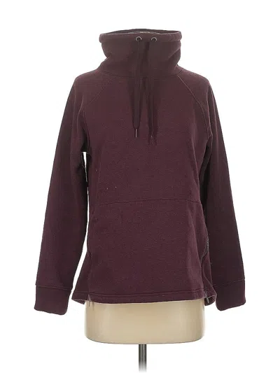 Pre-owned Athleta Sweatshirt In Burgundy