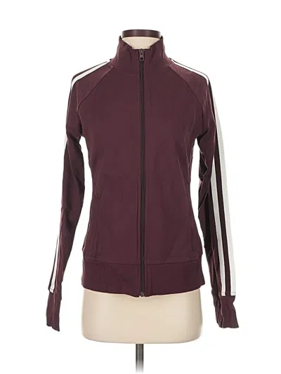 Pre-owned Athleta Sweatshirt In Burgundy