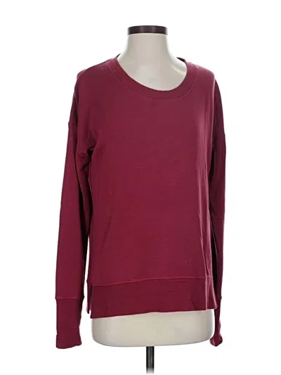 Pre-owned Athleta Sweatshirt In Burgundy