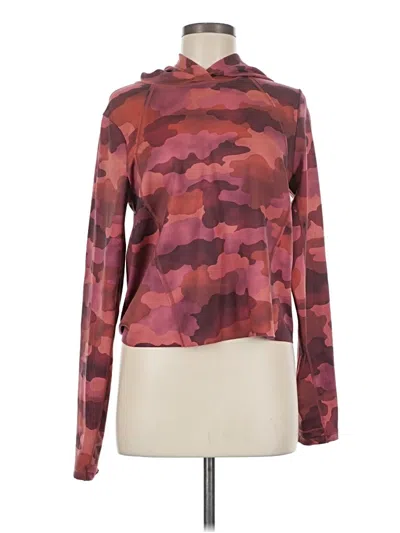 Pre-owned Athleta Sweatshirt In Burgundy