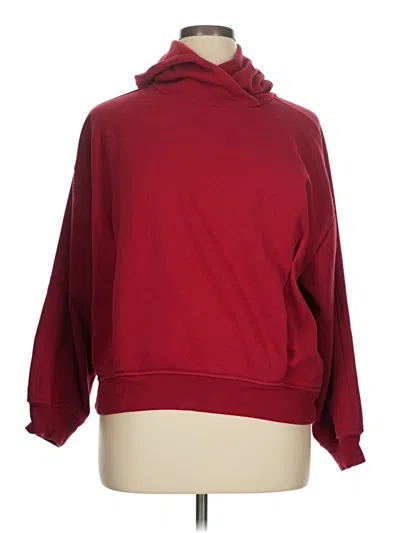 Pre-owned Athleta Sweatshirt In Burgundy