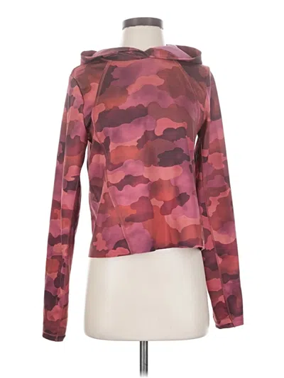 Pre-owned Athleta Sweatshirt In Burgundy