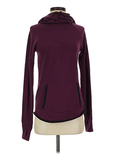 Pre-owned Athleta Sweatshirt In Burgundy