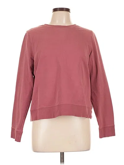 Pre-owned Athleta Sweatshirt In Burgundy