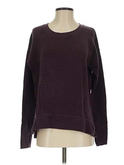 Pre-owned Athleta Sweatshirt In Burgundy