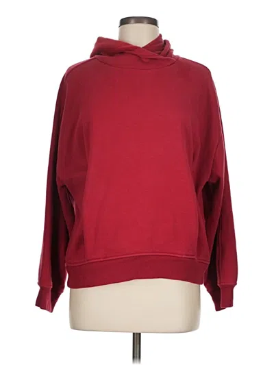 Pre-owned Athleta Sweatshirt In Burgundy