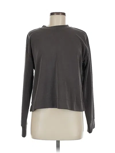 Pre-owned Athleta Sweatshirt In Gray