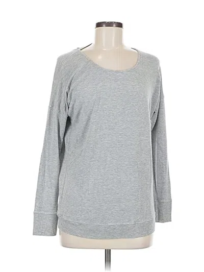 Pre-owned Athleta Sweatshirt In Gray
