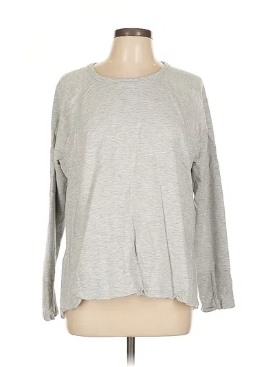 Pre-owned Athleta Sweatshirt In Gray
