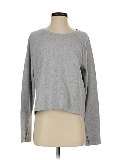 Pre-owned Athleta Sweatshirt In Gray