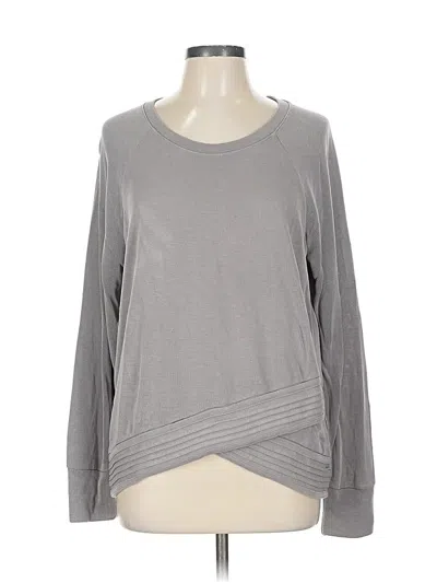 Pre-owned Athleta Sweatshirt In Gray