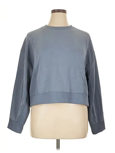 Pre-owned Athleta Sweatshirt In Gray