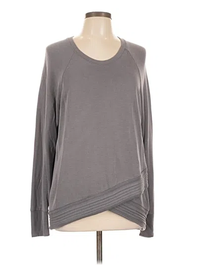 Pre-owned Athleta Sweatshirt In Gray