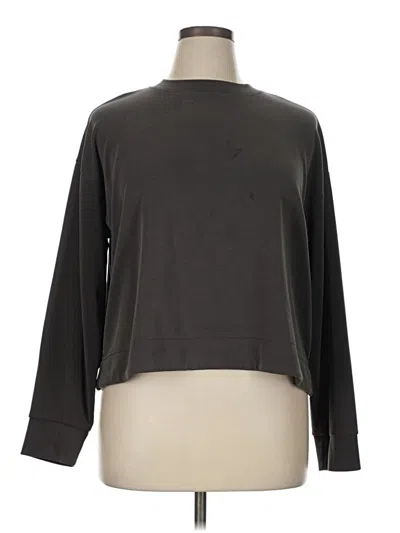 Pre-owned Athleta Sweatshirt In Gray