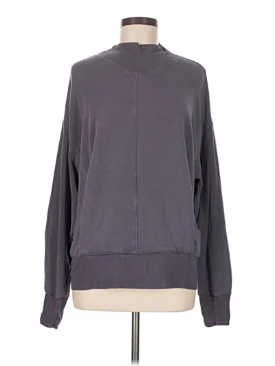 Pre-owned Athleta Sweatshirt In Gray